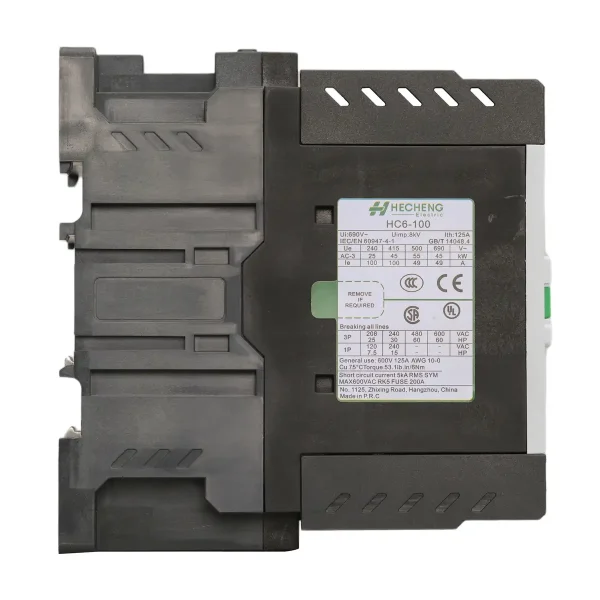 HC6 Series 100 Ampere Current Miniature IEC Contactors02