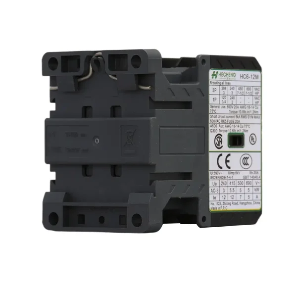 HC6 Series 6 Ampere Current Miniature IEC Contactors03