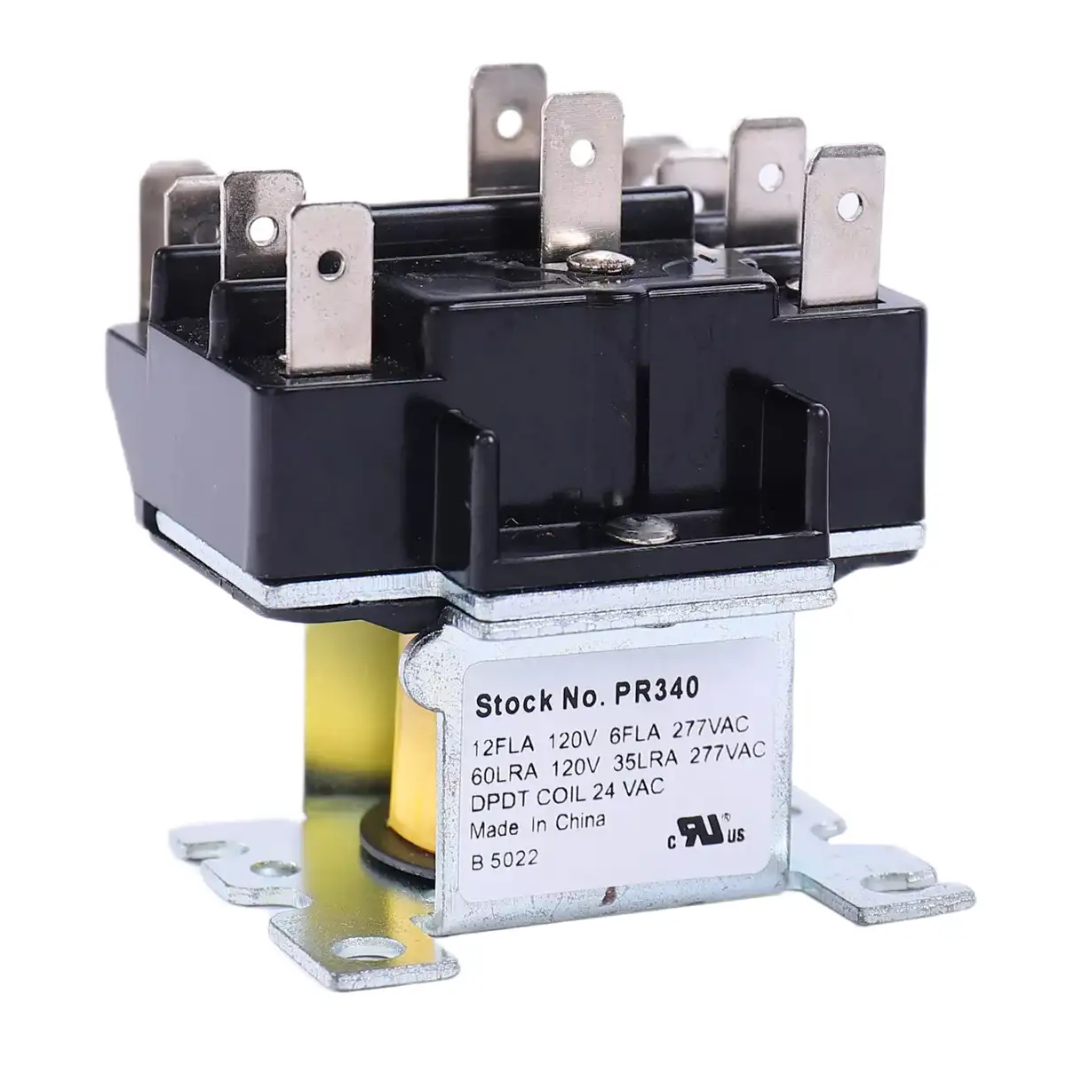thumbnail image 2 of QUALITY 24VAC General Purpose Relay – 50A DPDT For A/C Fan – Q90-340 2 of 6