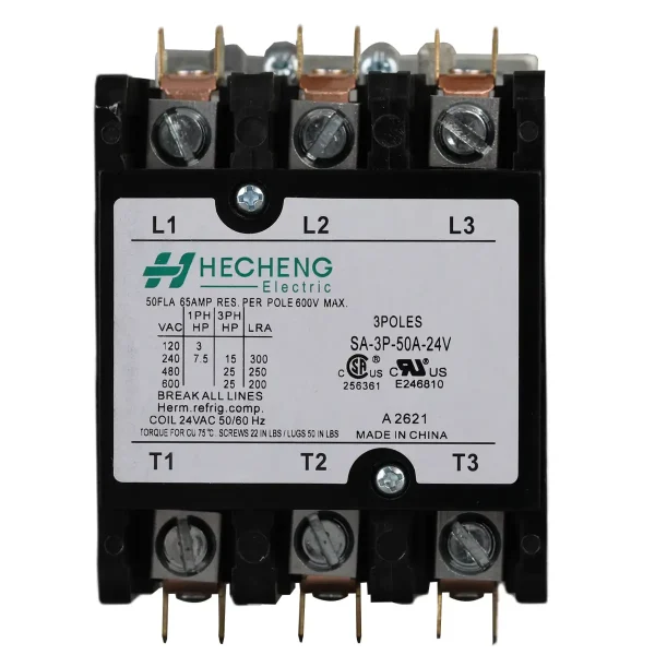 SA 3P 24V 50A Definite Purpose Contactor 01