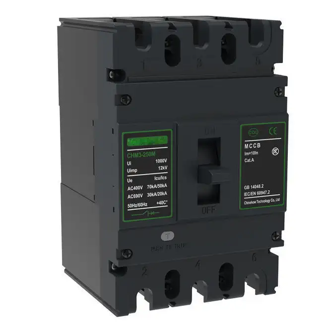 HCM2P250 UL489 PV DC Molded case circuit breaker