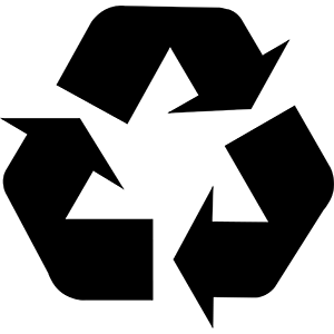 Black Recycling Symbol