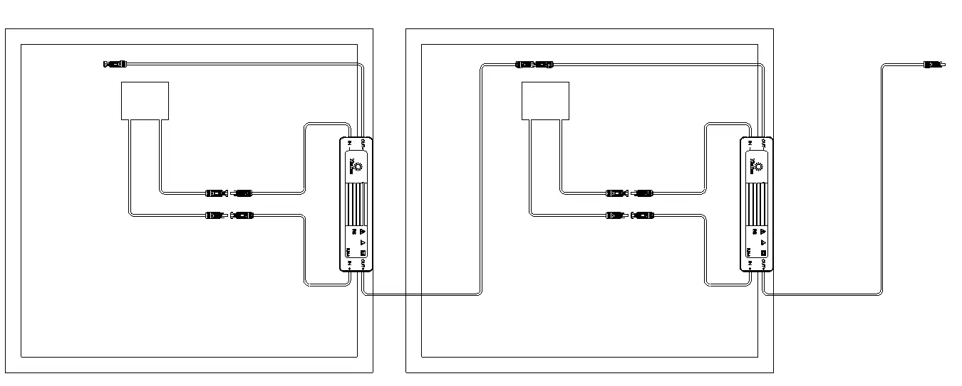 Connection of input and output lines 2