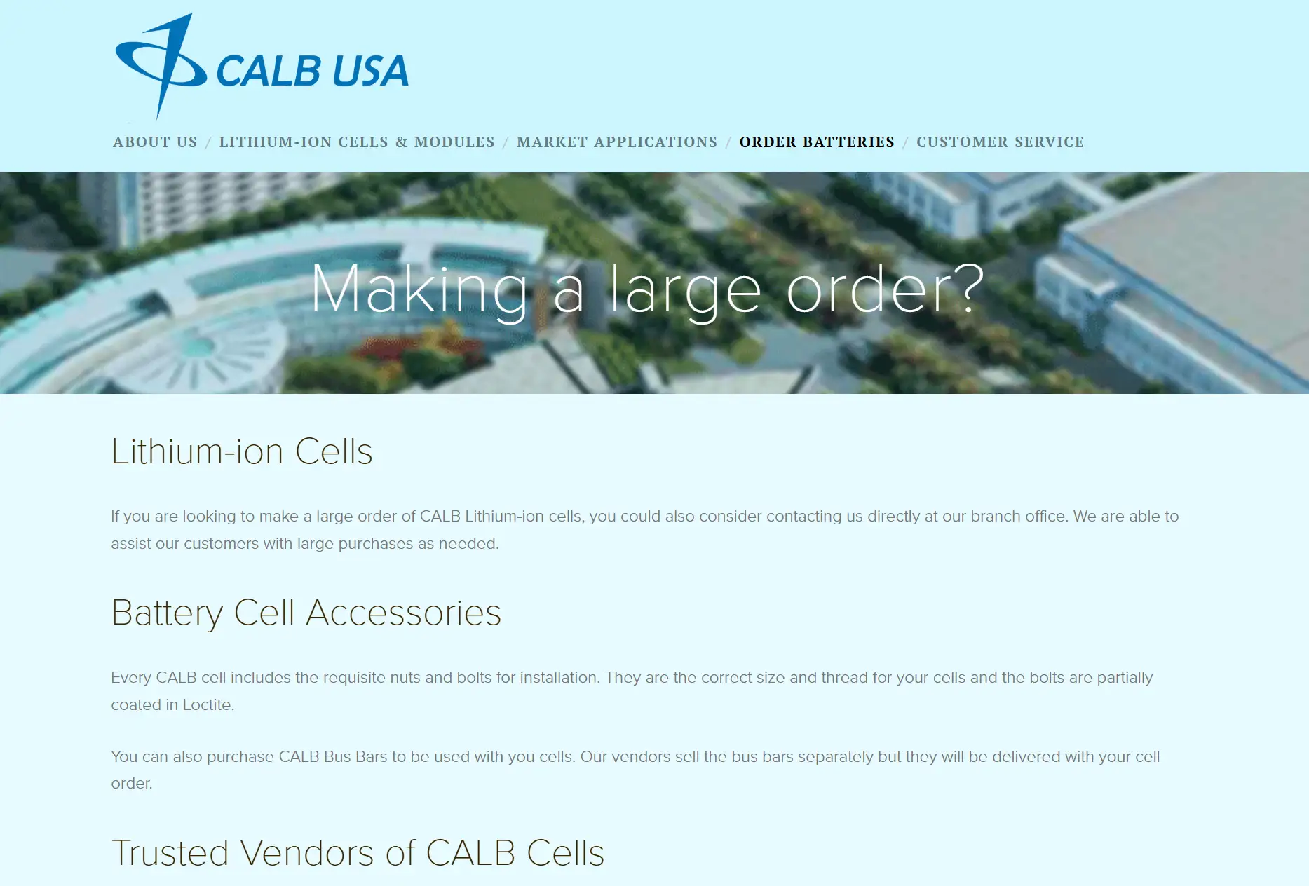 طلب بطارية CALB USA على الويب 9 طلب بطارية CALB USA عبر الإنترنت