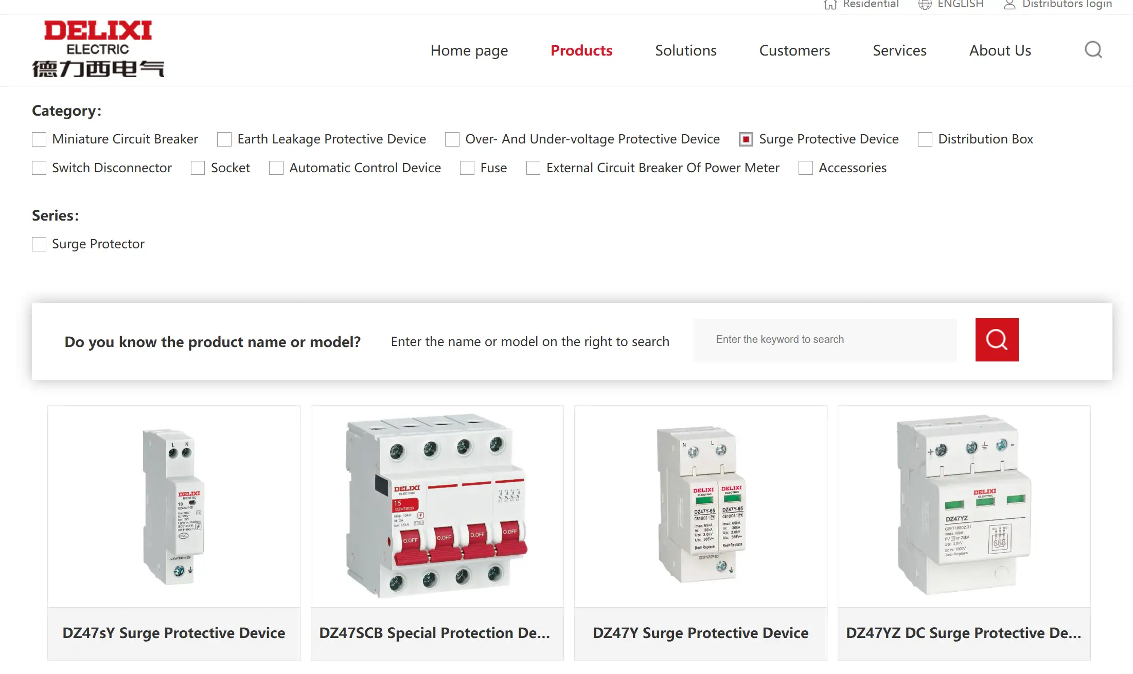 Delixi Elektrisches Überspannungsschutzgerät Web 6 Delixi Electric Überspannungsschutzgerät Web