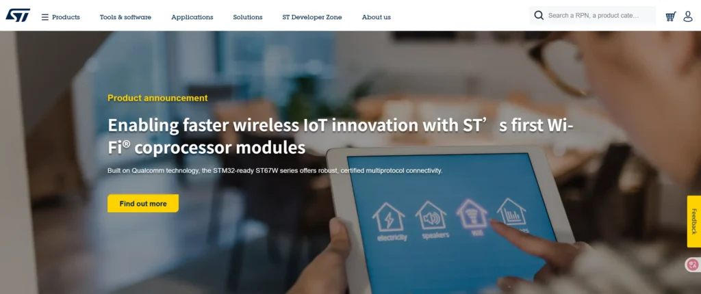 الموقع الرسمي لشركة STMicroelectronics على الويب 7 الموقع الرسمي لشركة STMicroelectronics